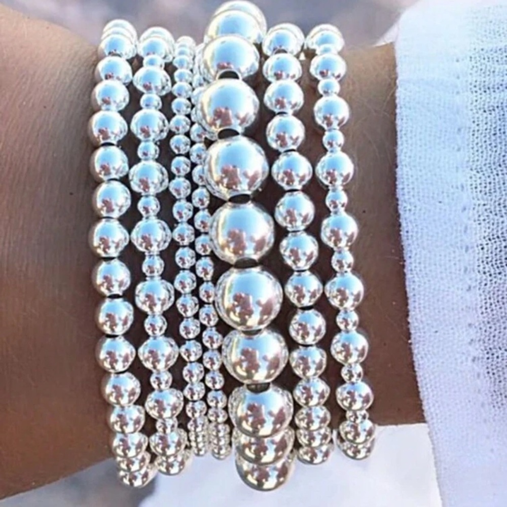 7 Piece Simple Beaded Bracelet Set
